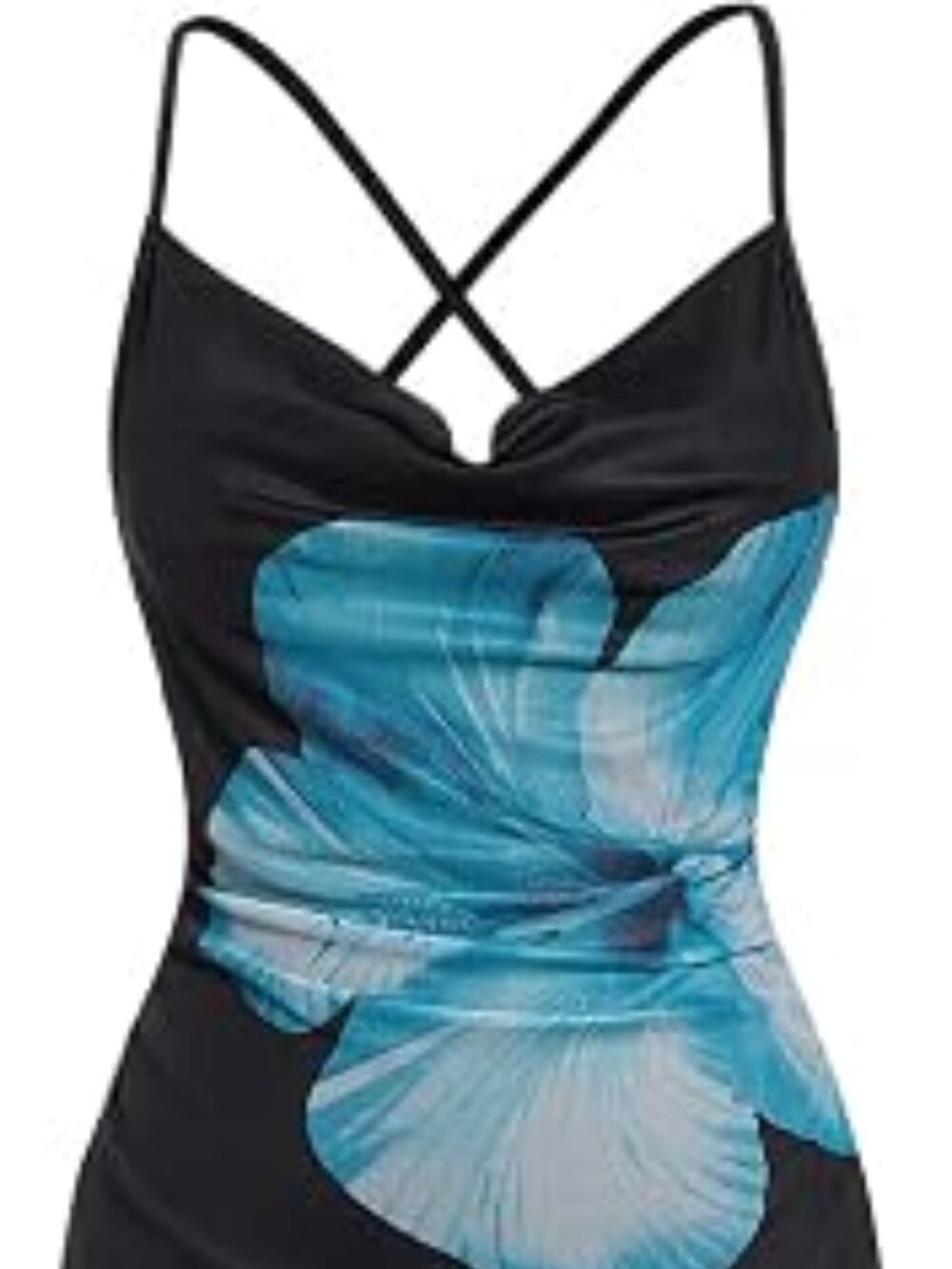 Women's Floral Mesh Cami Dress Cocktail Wedding Guest Long Dresses